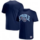 Men's Tennessee Titans Navy NFL x Staple Logo Lockup T Shirt