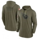 Men's Tennessee Titans Olive 2022 Salute to Service Tonal Pullover Hoodie