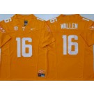 Men's Tennessee Volunteers #16 Morgan Wallen Orange 2024 FUSE College Football Jersey