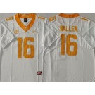 Men's Tennessee Volunteers #16 Morgan Wallen White College Football Jersey