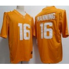 Men's Tennessee Volunteers #16 Peyton Manning Orange FUSE College Football Jersey