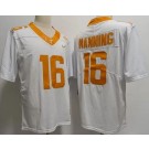 Men's Tennessee Volunteers #16 Peyton Manning White FUSE College Football Jersey