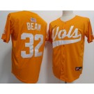 Men's Tennessee Volunteers #32 Drew Beam Orange College Baseball Jersey