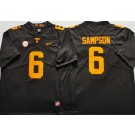 Men's Tennessee Volunteers #6 Dylan Sampson Black College Football Jersey