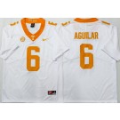 Men's Tennessee Volunteers #6 Joey Aguilar White College Football Jersey