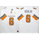 Men's Tennessee Volunteers #6 Joey Aguilar White Fashion FUSE College Football Jersey
