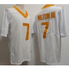 Men's Tennessee Volunteers #7 Joe Milton III White FUSE College Football Jersey