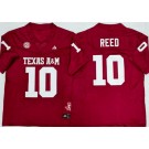 Men's Texas A&M Aggies #10 Marcel Reed Red College Football Jersey