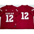 Men's Texas A&M Aggies #12 Red College Football Jersey