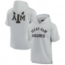 Men's Texas A&M Aggies Gray Super Soft Fleece Short Sleeve Hoodie