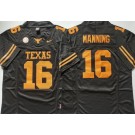Men's Texas Longhorns #16 Arch Manning Black FUSE College Football Jersey