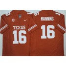 Men's Texas Longhorns #16 Arch Manning Orange College Football Jersey