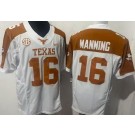 Men's Texas Longhorns #16 Arch Manning White Alternate FUSE College Football Jersey