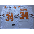Men's Texas Longhorns #34 Ricky Williams White 2018 College Football Jersey