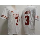 Men's Texas Longhorns #3 Quinn Ewers White 2023 College Football Jersey