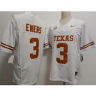 Men's Texas Longhorns #3 Quinn Ewers White FUSE College Football Jersey
