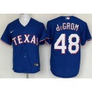 Men's Texas Rangers #48 Jacob deGrom Royal Cool Base Jersey