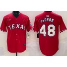 Men's Texas Rangers #53 Adolis Garcia Light Red Limited Jersey