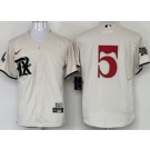 Men's Texas Rangers #5 Corey Seager Cream 2023 City Cool Base Jersey