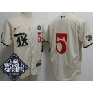Men's Texas Rangers #5 Corey Seager Cream City 2023 World Series Authentic Jersey