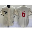 Men's Texas Rangers #6 Josh Jung Cream 2023 City Connect Cool Base Jersey