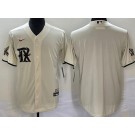 Men's Texas Rangers Blank Cream 2023 City Cool Base Jersey