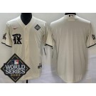 Men's Texas Rangers Blank Cream City 2023 World Series Cool Base Jersey