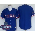 Men's Texas Rangers Blank Royal 2023 World Series Champions Cool Base Jersey