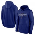 Men's Texas Rangers Blue Authentic Collection Pregame Performance Pullover Hoodie