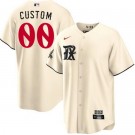 Men's Texas Rangers Customized Cream 2023 City Cool Base Jersey