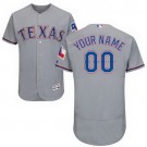 Men's Texas Rangers Customized Gray FlexBase Jersey