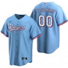 Men's Texas Rangers Customized Light Blue Cool Base Jersey