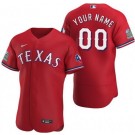 Men's Texas Rangers Customized Red 2020 Inaugural Season Authentic Jersey