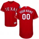 Men's Texas Rangers Customized Red FlexBase Jersey