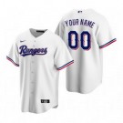 Men's Texas Rangers Customized White 2020 Cool Base Jersey