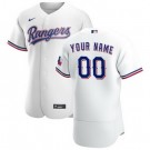 Men's Texas Rangers Customized White Authentic Jersey