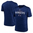 Men's Texas Rangers Navy Velocity Performance Practice T Shirt