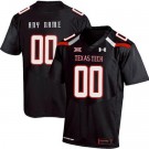 Men's Texas Tech Customized Black College Football Jersey