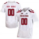 Men's Texas Tech Customized White College Football Jersey