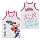 Men's The Fresh Prince Bel Air Academy #14 Will Smith White Anniversary Basketball Jersey