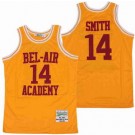 Men's The Fresh Prince Bel Air Academy #14 Will Smith Yellow Red Basketball Jersey
