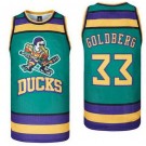 Men's The Mighty Ducks #33 Grey Goldberg Green Basketball Jersey