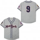 Men's The Natural New York Knights #9 Roy Hobbs Gray Baseball Jersey