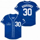 Men's The Sandlot #30 Benny Rodriguez Blue Baseball Jersey