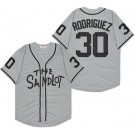 Men's The Sandlot #30 Benny Rodriguez Gray Baseball Jersey