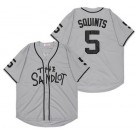 Men's The Sandlot #5 Michael Squints Gray Baseball Jersey