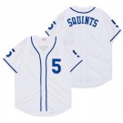 Men's The Sandlot #5 Michael Squints White Blue Baseball Jersey