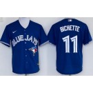 Men's Toronto Blue Jays #11 Bo Bichette Blue Cool Base Jersey