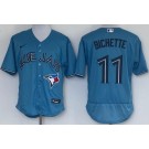 Men's Toronto Blue Jays #11 Bo Bichette Light Blue Authentic Jersey