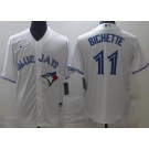 Men's Toronto Blue Jays #11 Bo Bichette White Cool Base Jersey
